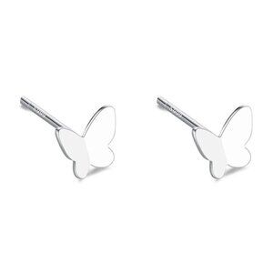 Baby Flower Butterfly Earrings S999 Fine Silver NEW
